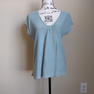 Eileen Fisher sleeveless hemp knit top size M